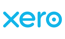 The Xero logo in light blue lowercase letters on a white background.