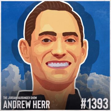 Illustrated portrait of Andrew Herr for The Jordan Harbinger Show episode #1393.